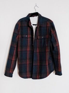 Men's Backcountry Flannel Sherpa lined Shacket - Shirt Jacket